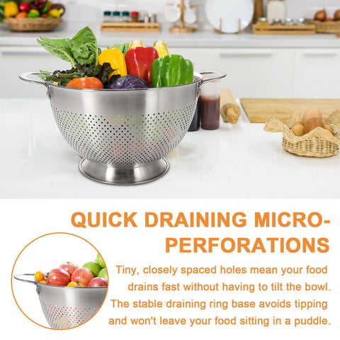 EWFEN dishwasher-safe colander simplifies cleanup after meals