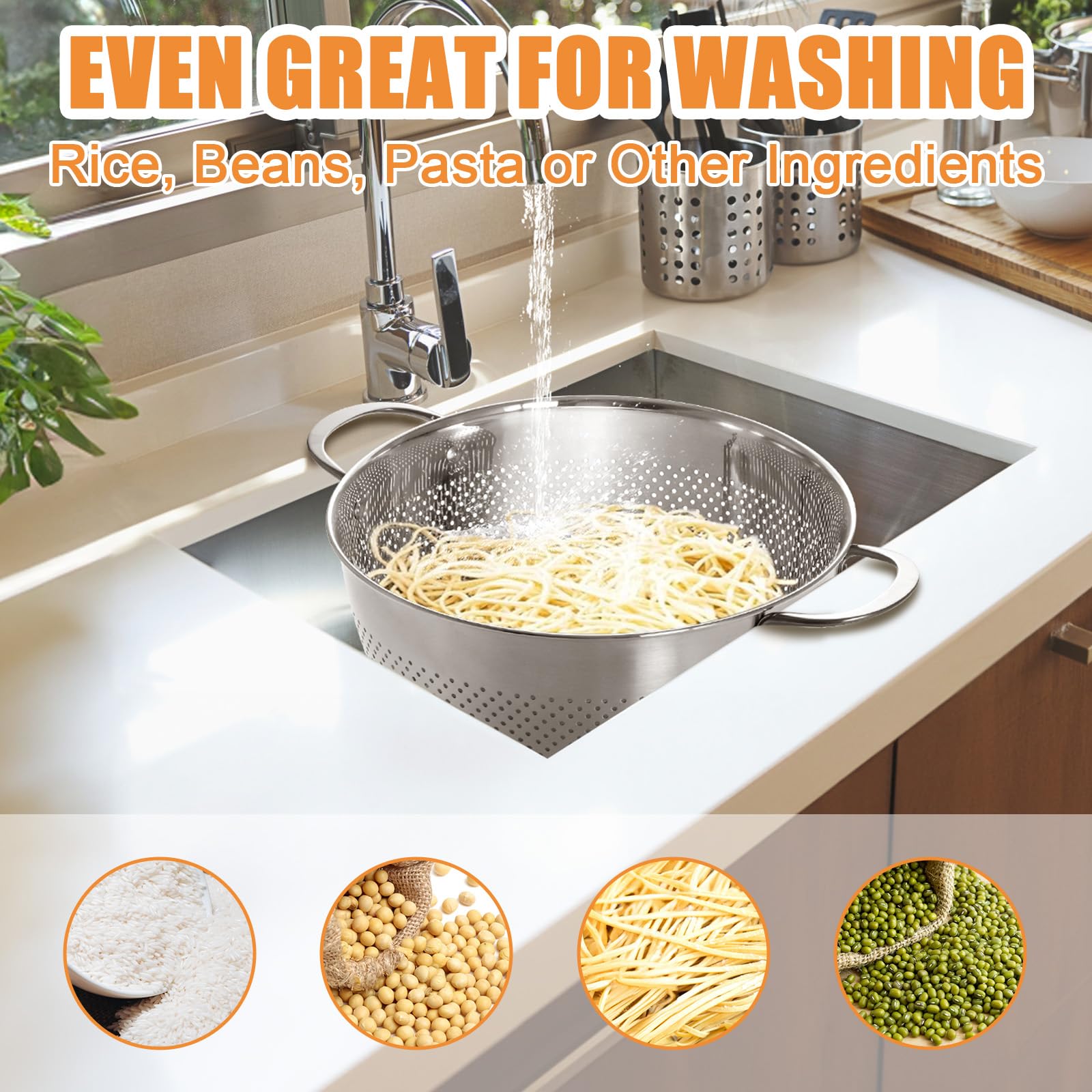 EWFEN raised base keeps counters dry when draining produce