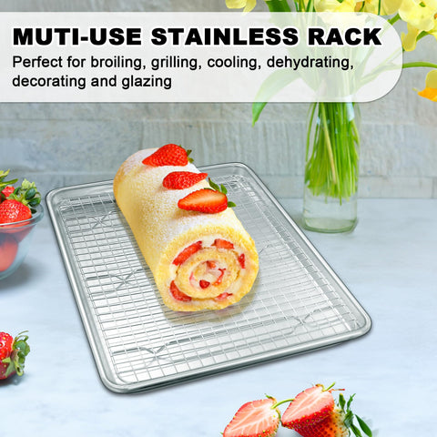 EWFEN stainless steel cooling rack included for air circulation