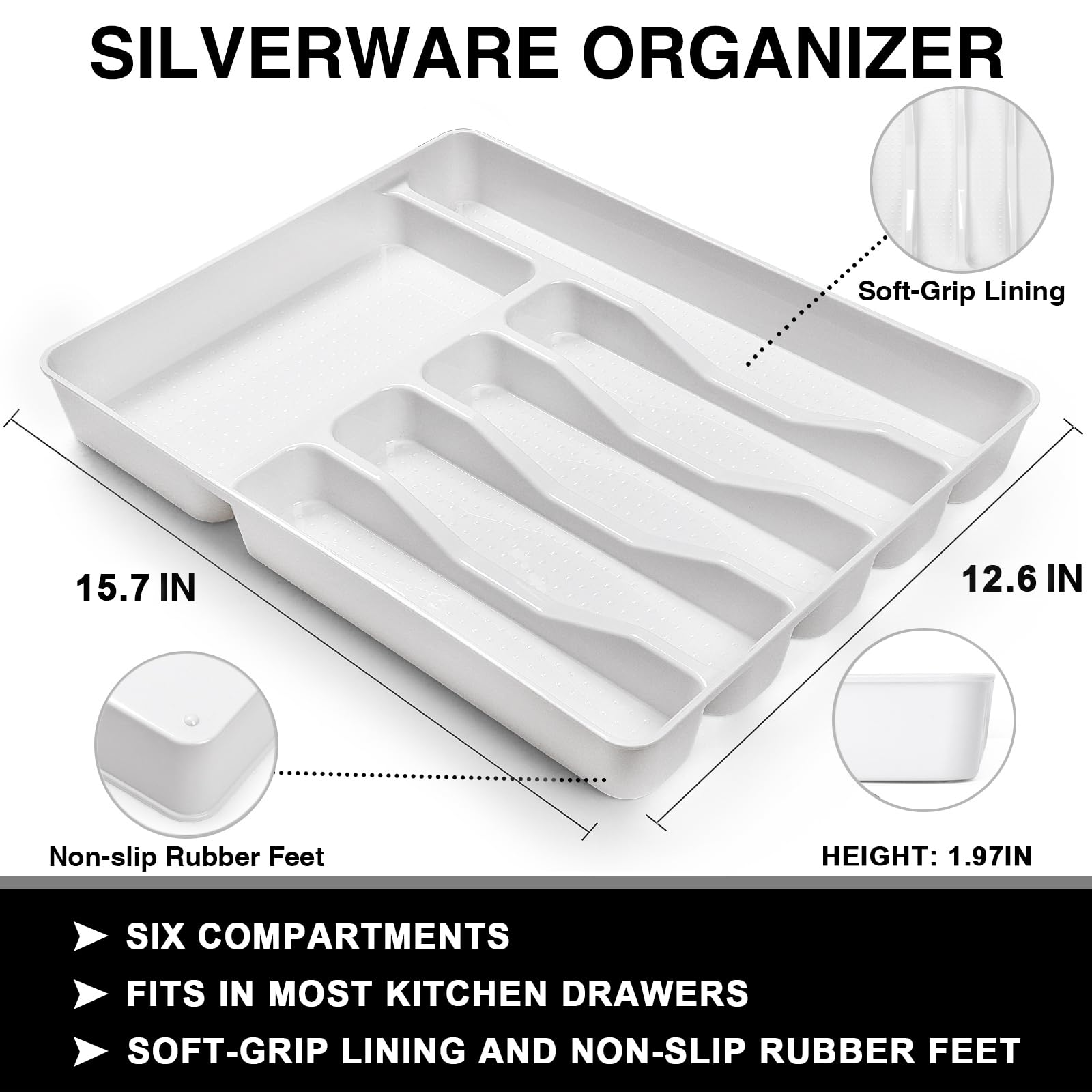 EWFEN wave flatware with comfortable handles for fatigue-free dining.