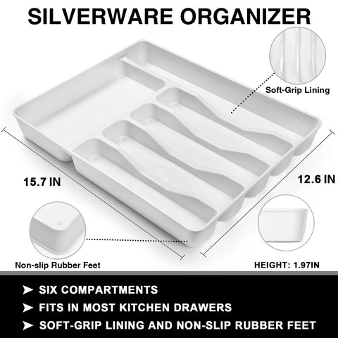 EWFEN wave flatware with comfortable handles for fatigue-free dining.