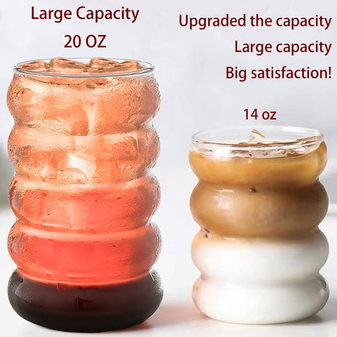 Ework4U 20oz capacity ideal for smoothies and boba tea.