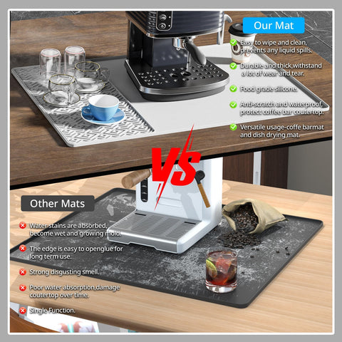 EWX heat-resistant mat guards countertops against hot appliances.