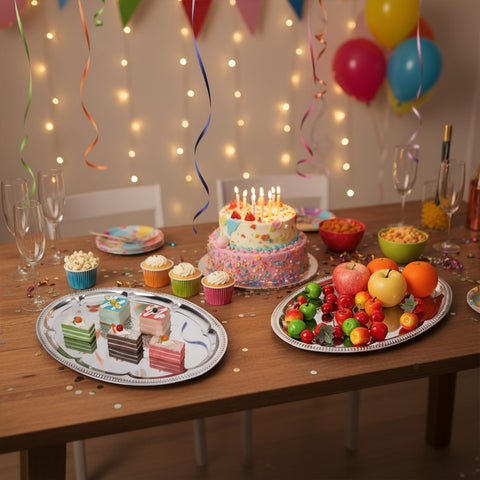 Exclaith versatile trays for food, drinks, or small items at home