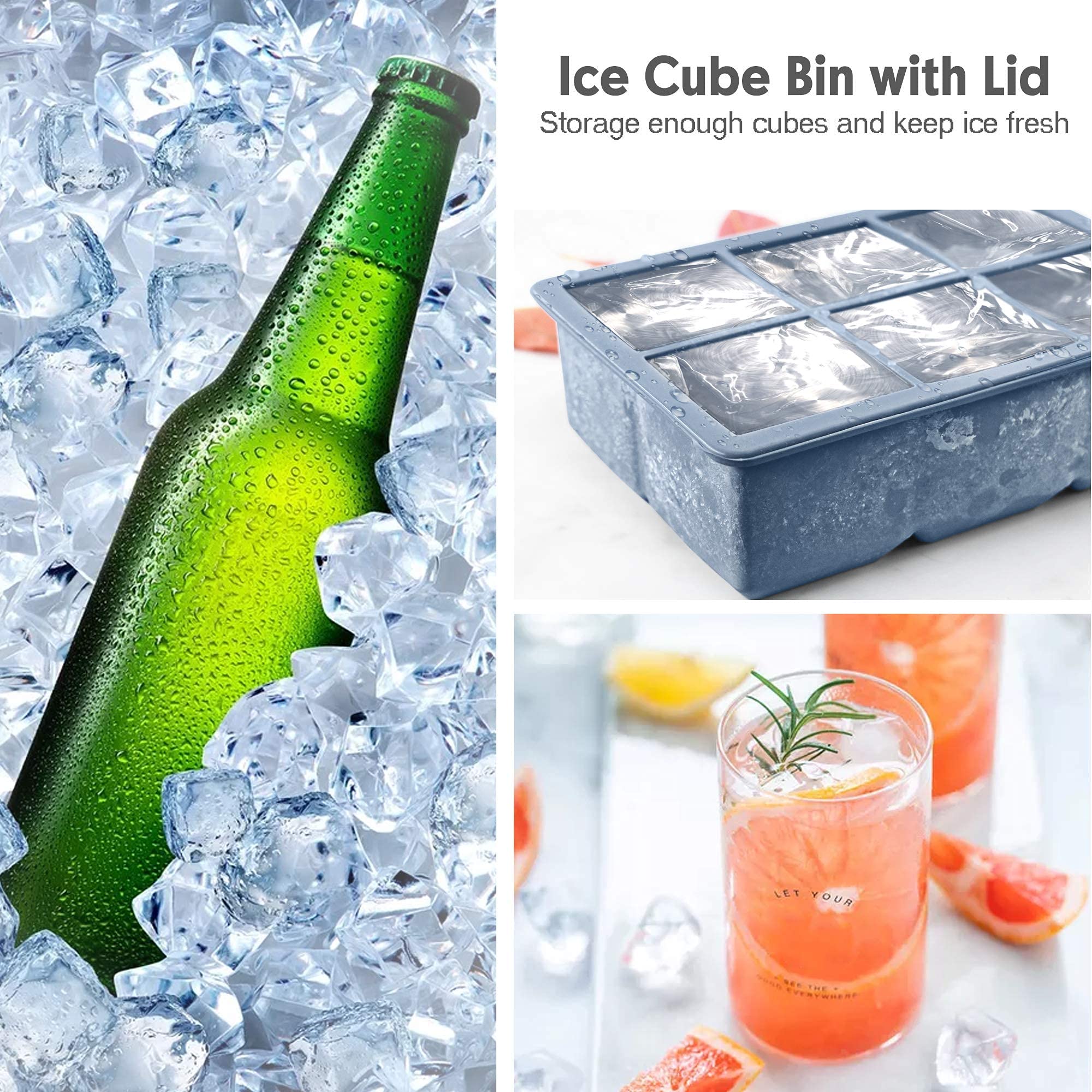 Excnorm non-stick silicone mold releases ice easily.