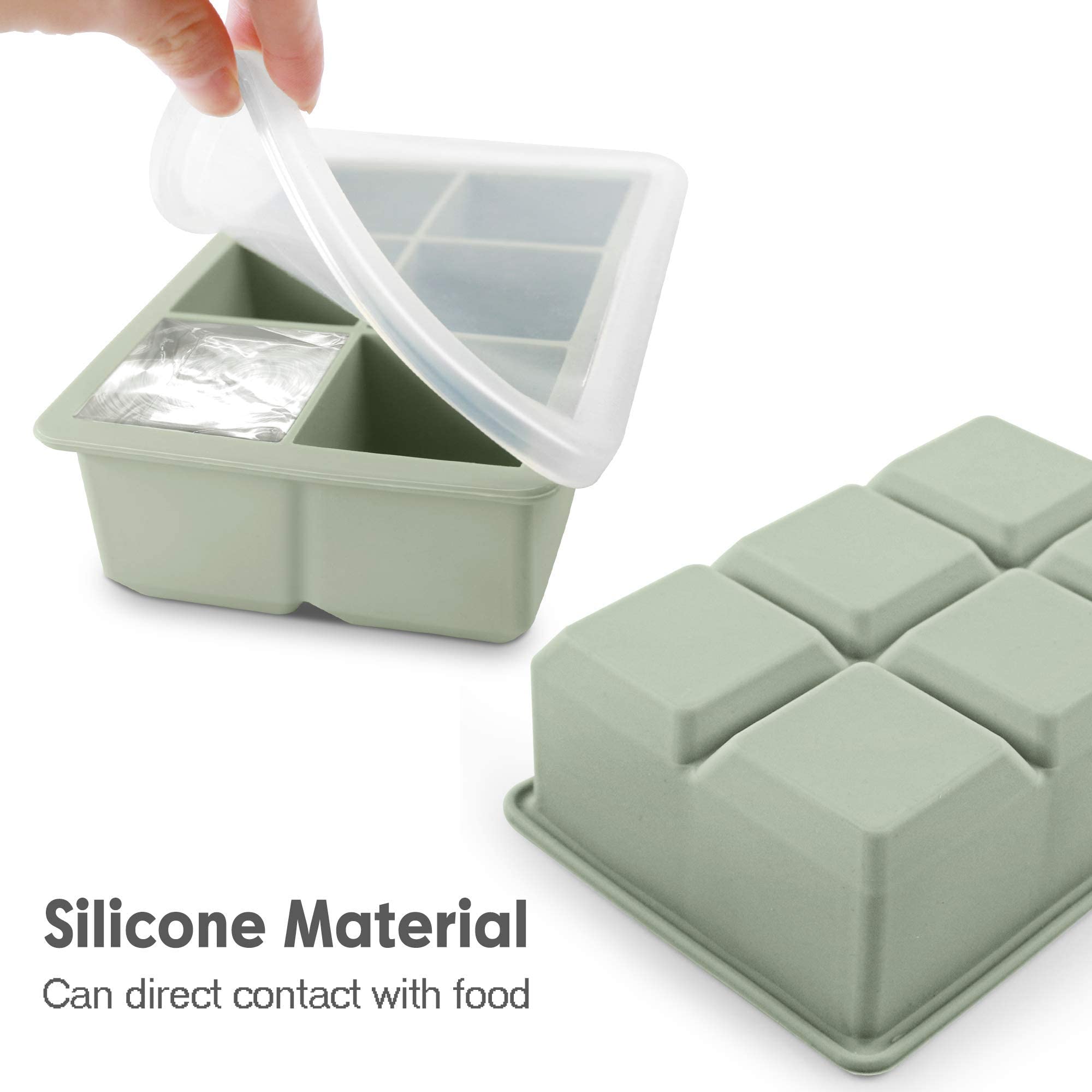 Excnorm removable lids for flavor protection and freezer stacking.