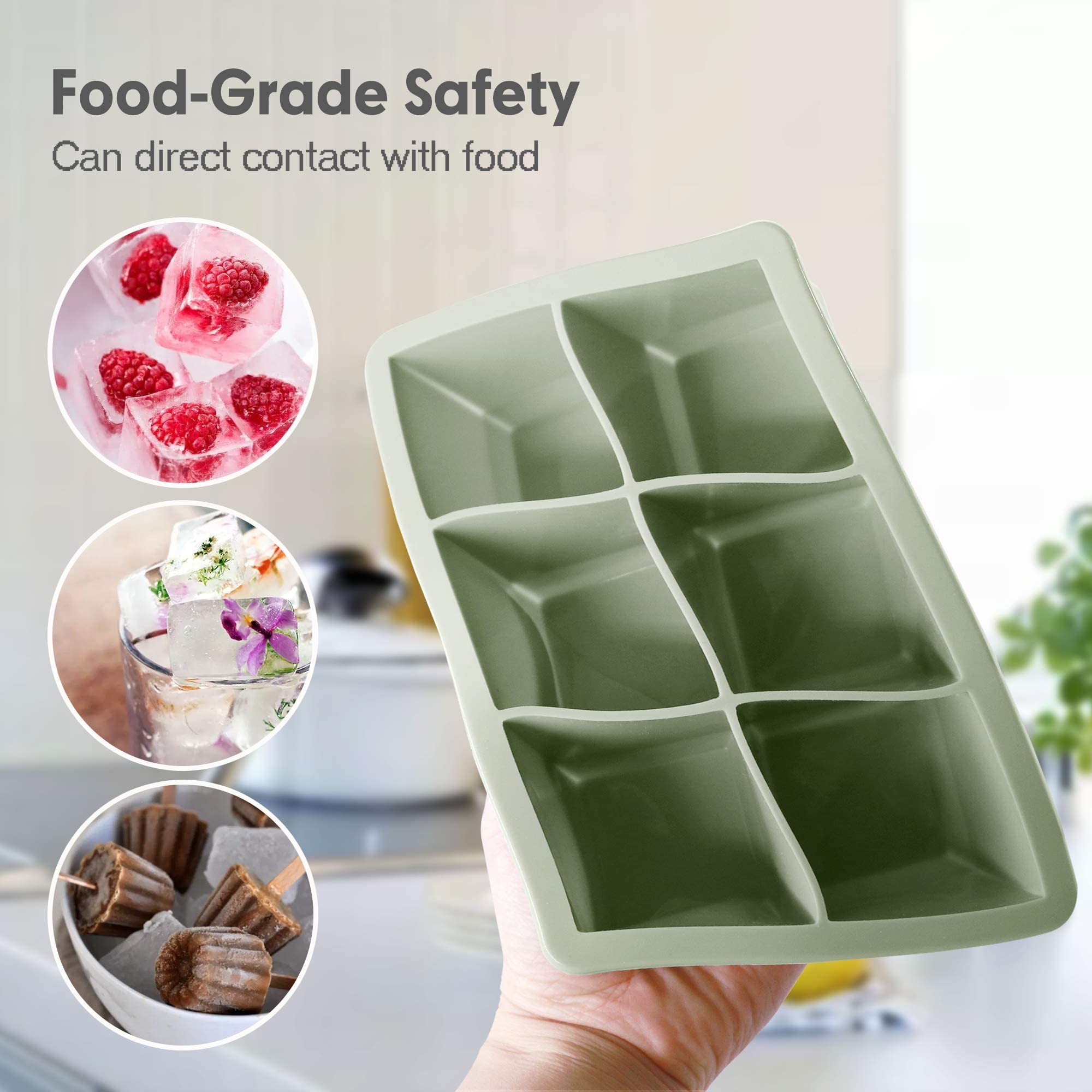 Excnorm stackable trays save freezer space.