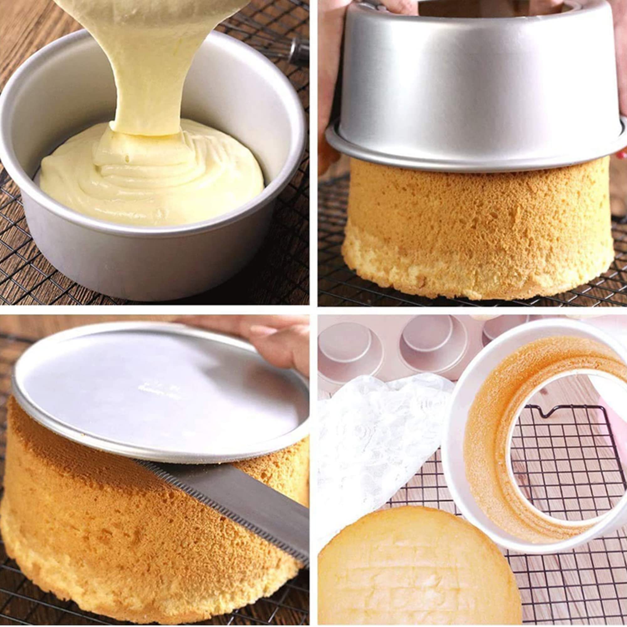 EXGOX versatile pan for cheesecakes, layer cakes, and more.