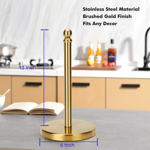 Exilon gold holder bottom with felt pad protects countertops