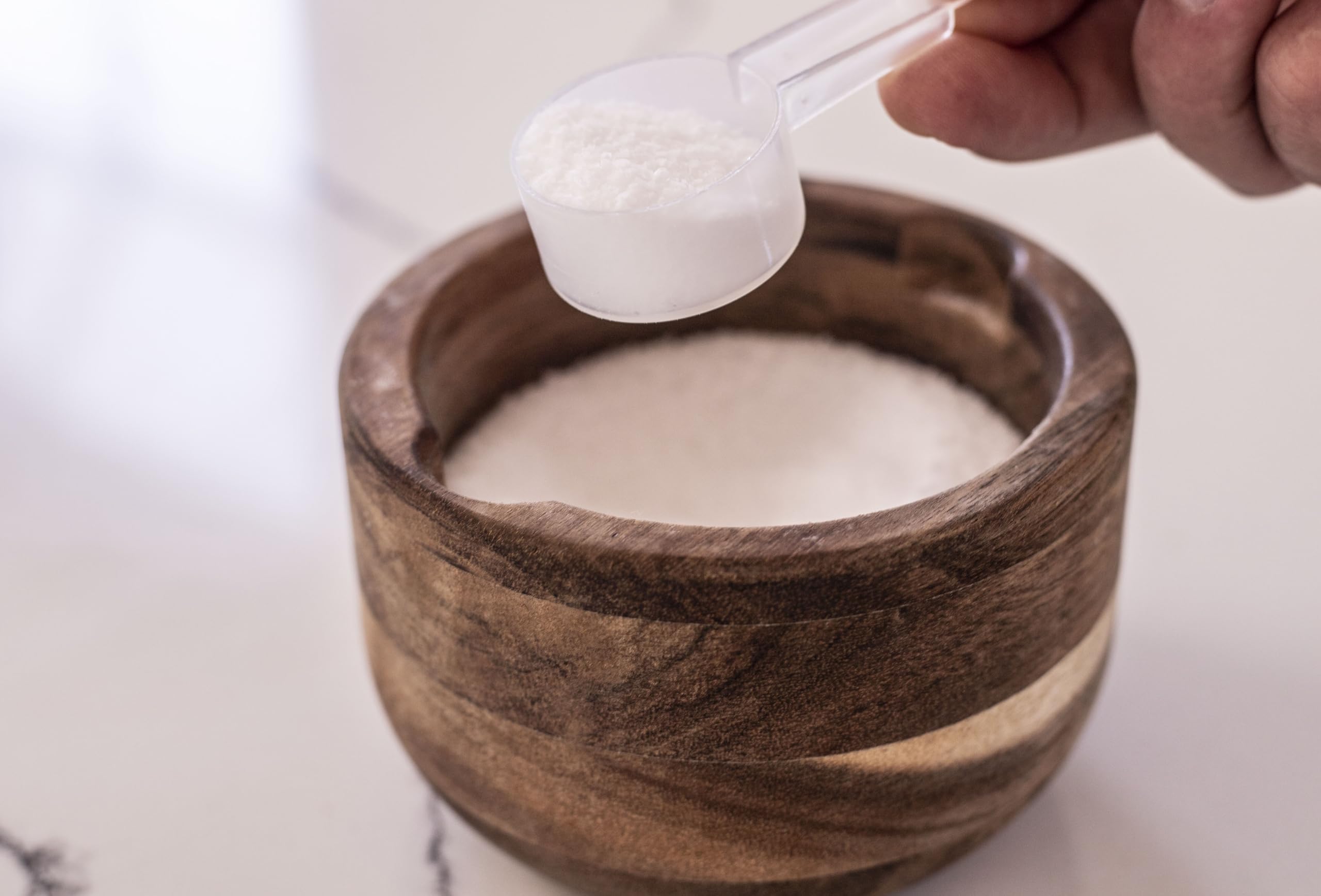 Existing Beauty coffee scoop for quick, spill-free mornings