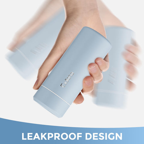 Exllena compact 5.6-inch height fits easily in bags.