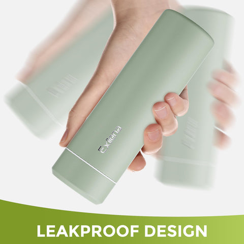 Exllena mini bottle in hand, a compact on-the-go companion