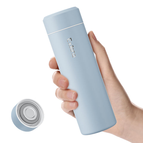 Exllena small bottle cap close-up shows a secure lid for travel hydration.