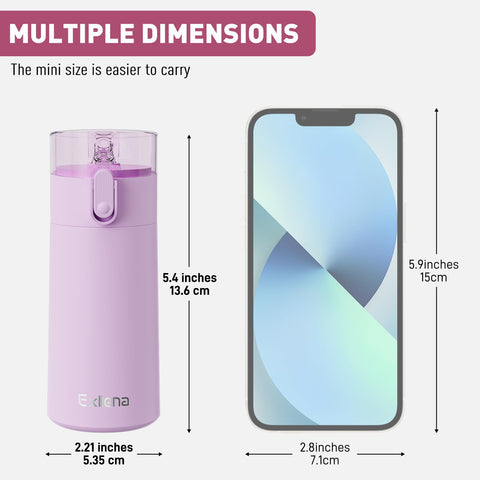 Exllena small bottle with one-hand open design for quick sips on the go.