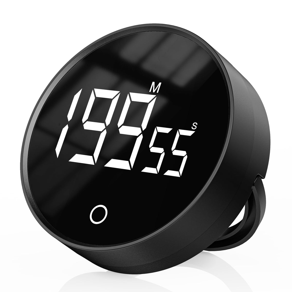 Exlliy digital timer with magnetic display on fridge for quick, precise timing.