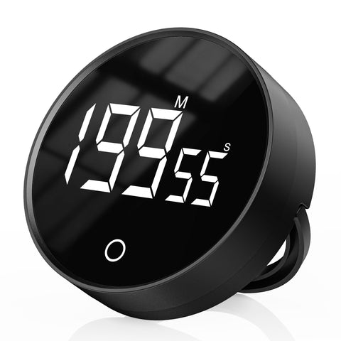 Exlliy digital timer with magnetic display on fridge for quick, precise timing.