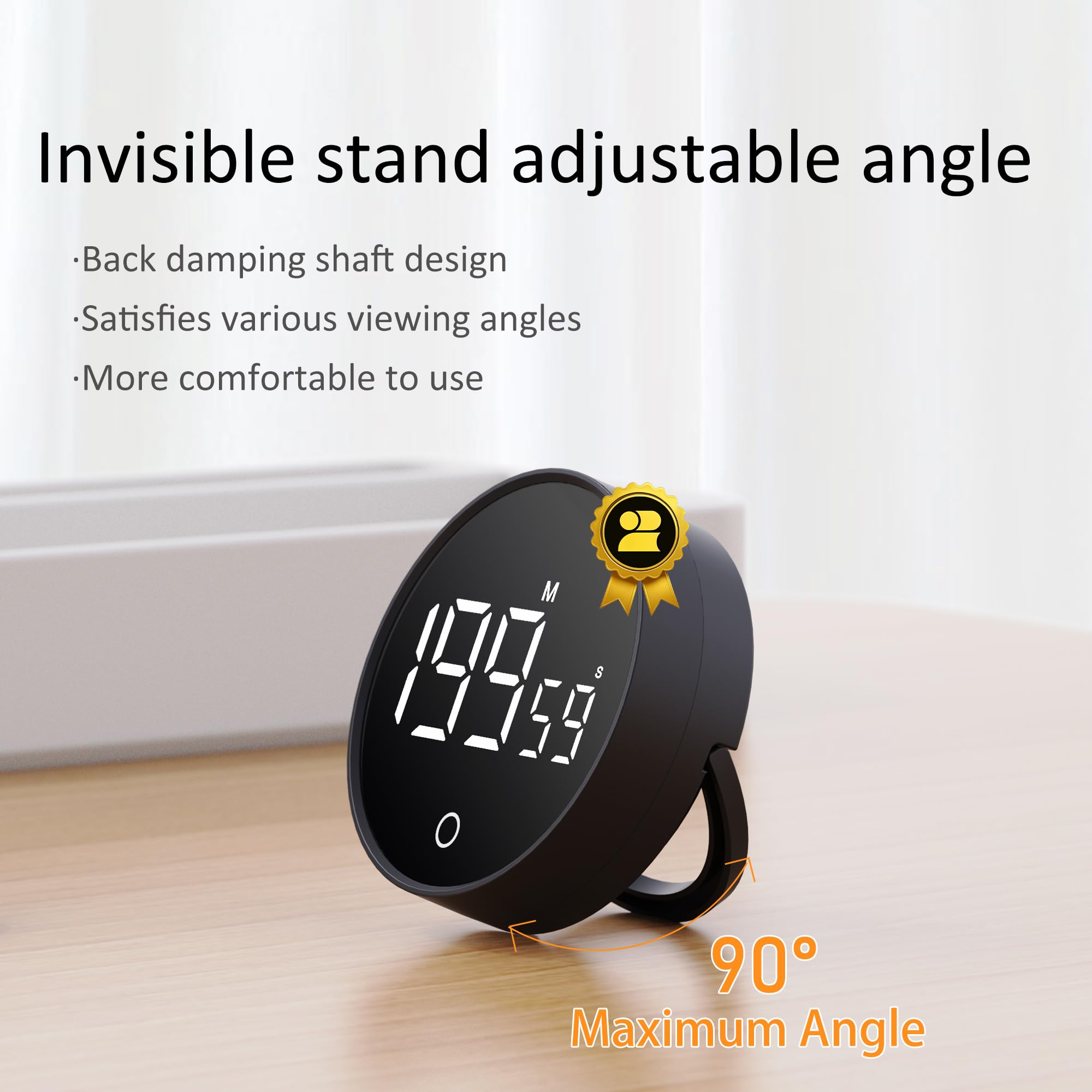 Exlliy timer with adjustable volume suitable for busy homes or classrooms.