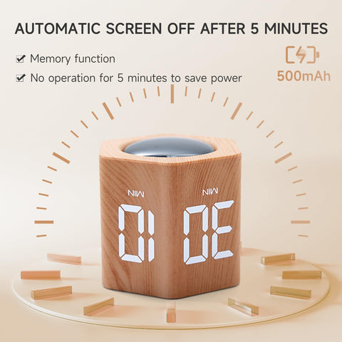 Exlliy productivity timer compact USB-C rechargeable design for on-the-go use
