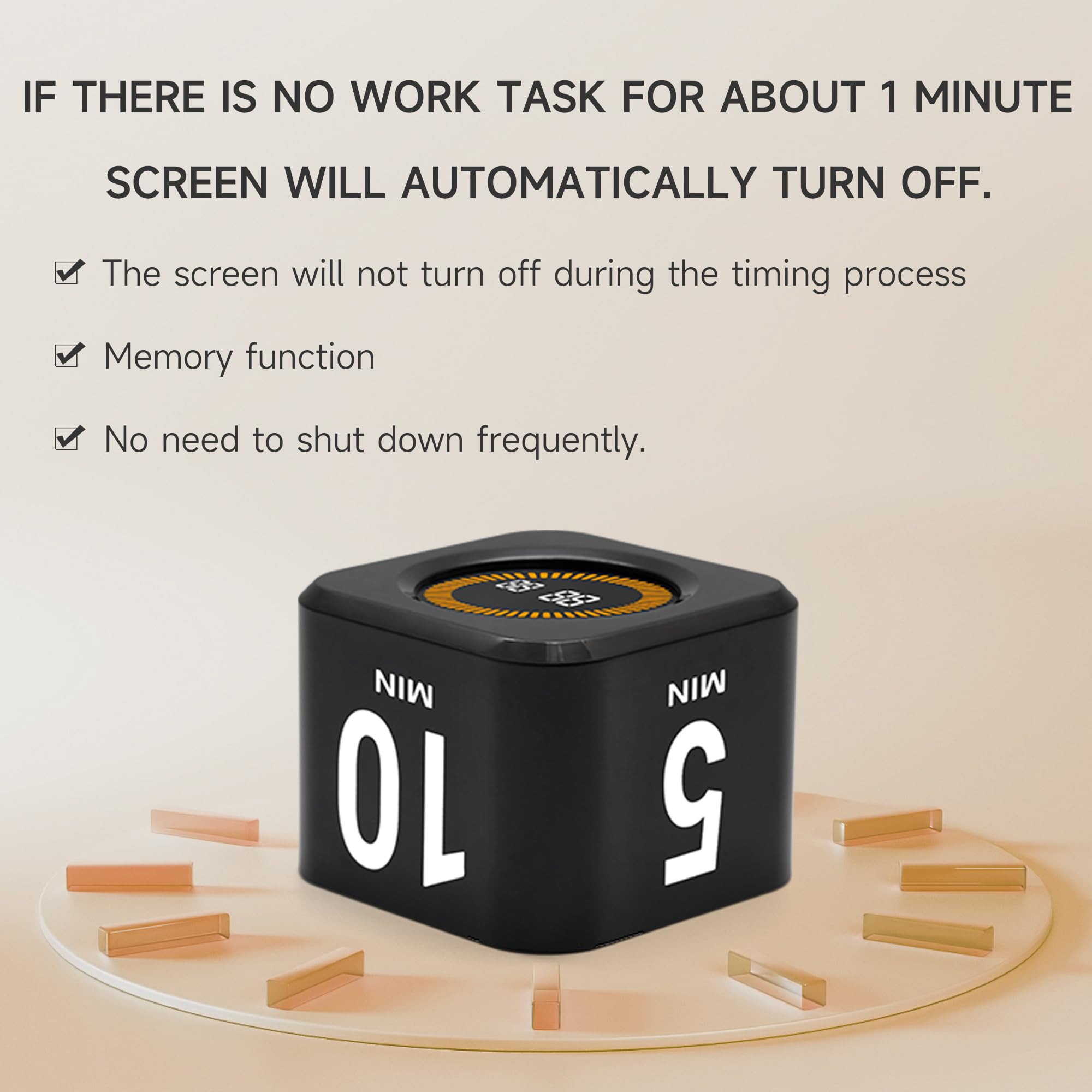 Exlliy timer on a desk setup in home or classroom