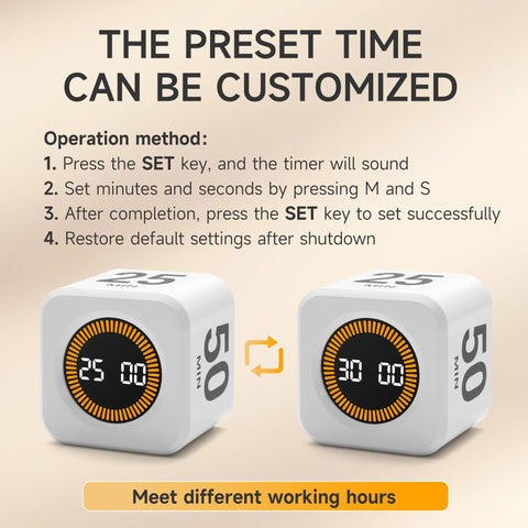 Exlliy desk setup timer blending into a clean workspace
