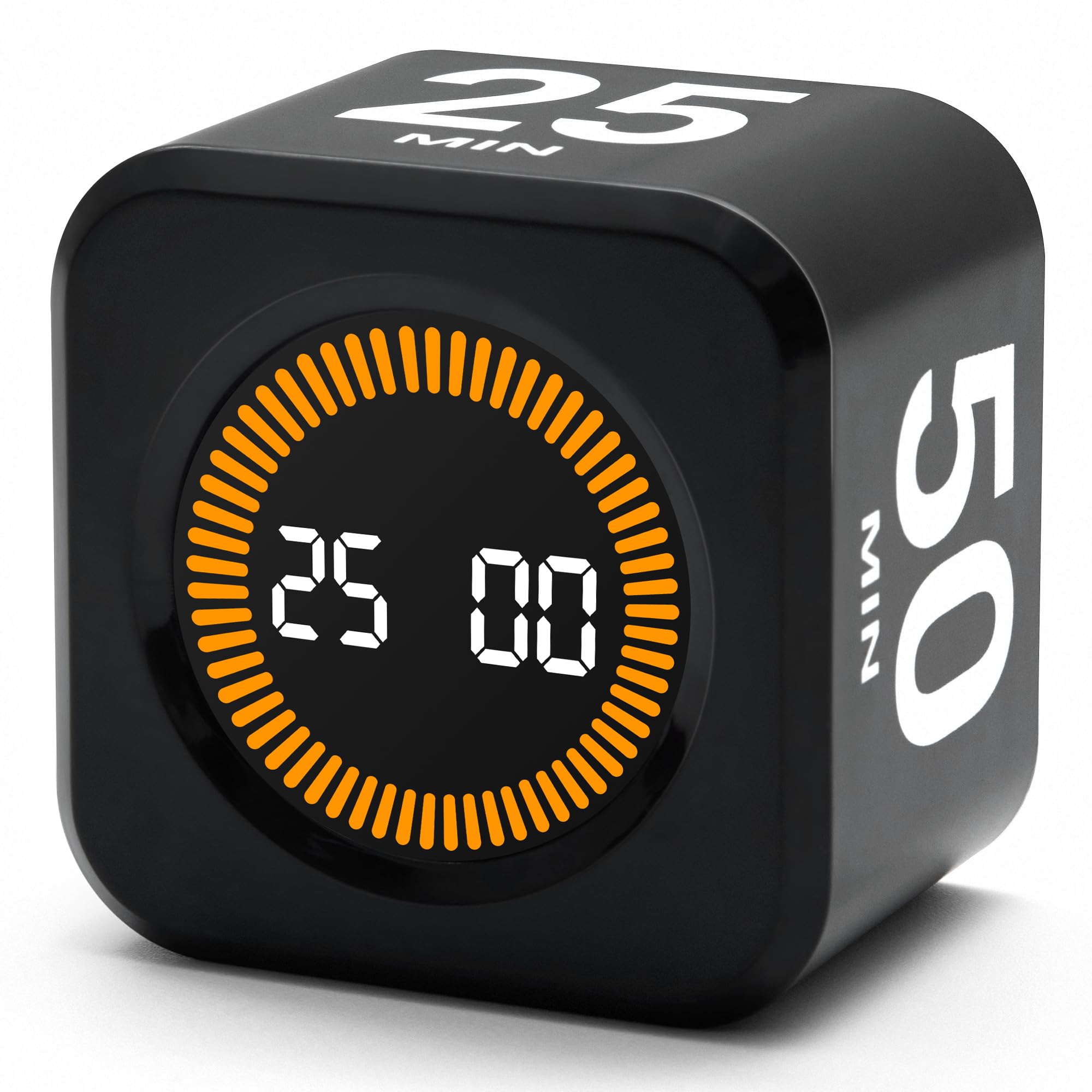 Exlliy rotating productivity timer front view with energy bar for focused work