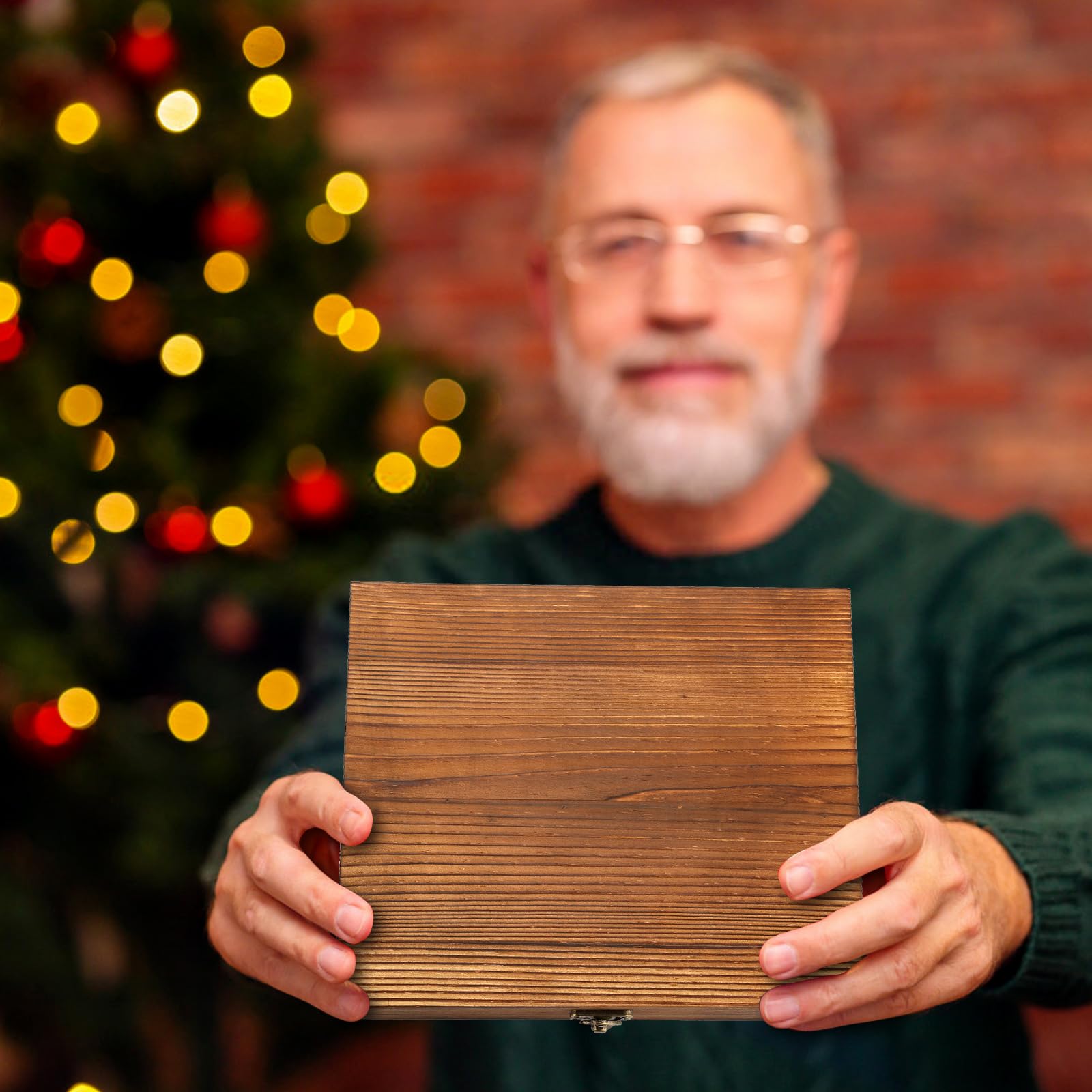 EXREIZST blank wooden gift box ready for personalization