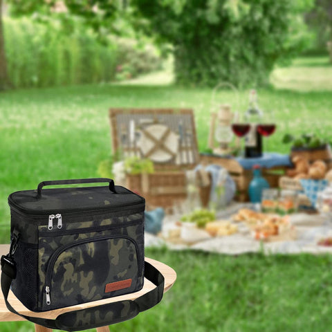 ExtraCharm insulated lunch bag back view shows durable build