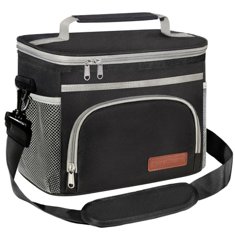 ExtraCharm lunch bag thermal-insulation layer keeps meals hot or cold on the go.