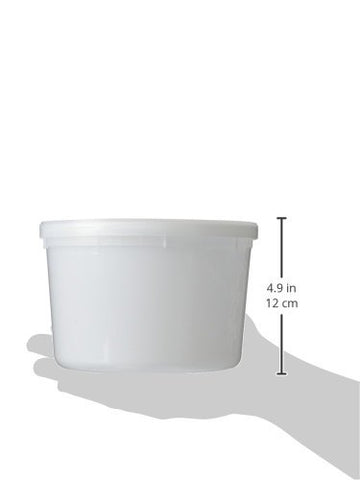 Extreme Freeze Reditainer 64oz stackable deli containers organize meals in fridge or freezer.