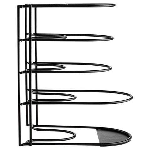 Black Extreme Matters heavy-duty storage blends with kitchen decor while organizing cookware.