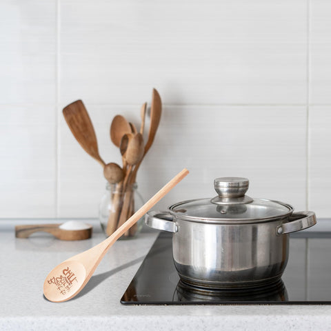 EYEOO spoon gentle on non-stick cookware and suitable for delicate mixing.