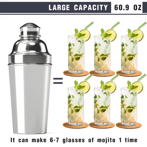 Eyesys leakproof cap design prevents spills during shaking and serving.