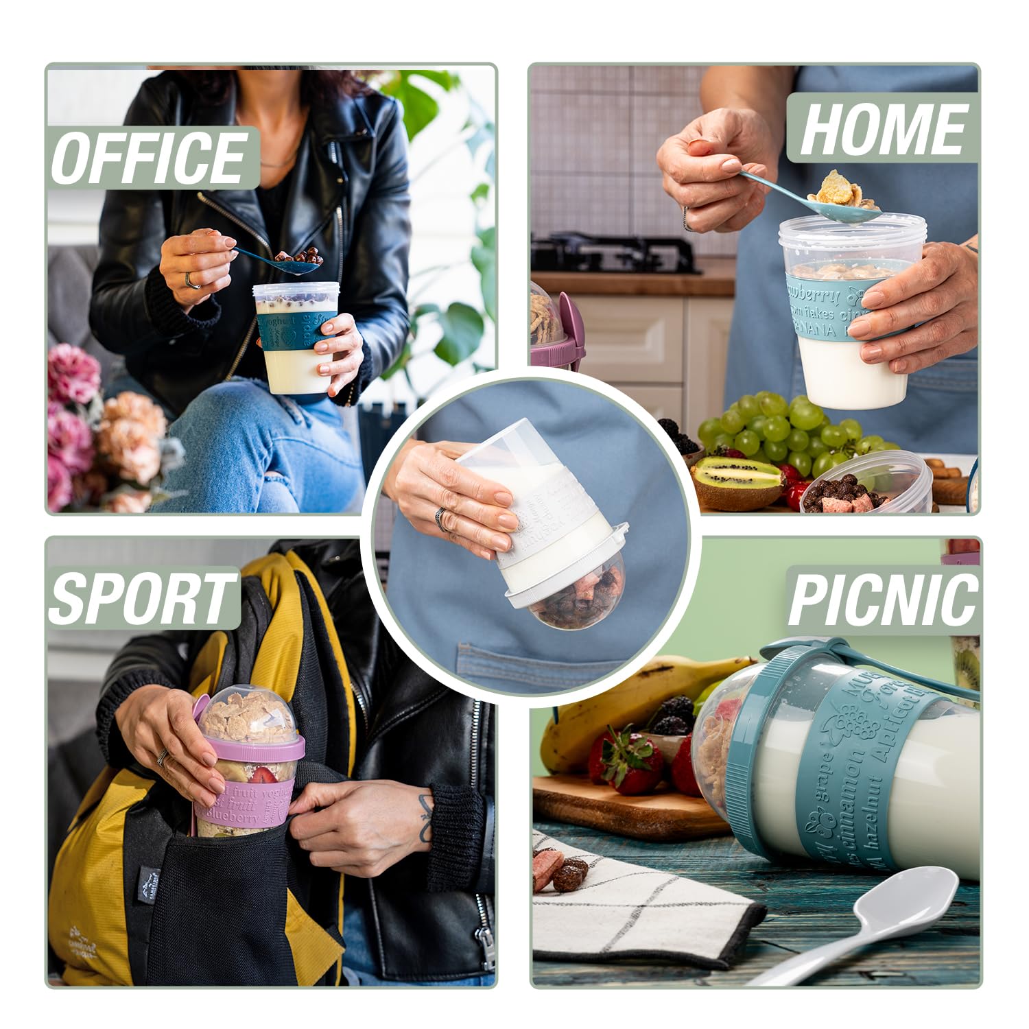 EYNEL 20 oz cups offer a stylish, transparent view with color options.