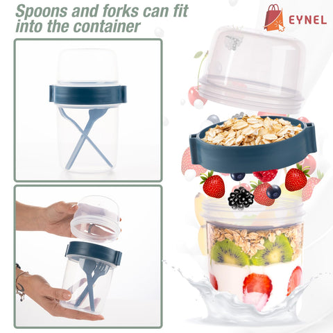 EYNEL freezer and dishwasher-safe cups for easy prep and cleanup