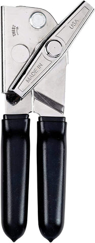 Thick rubberized handles provide a comfortable grip during everyday kitchen use.