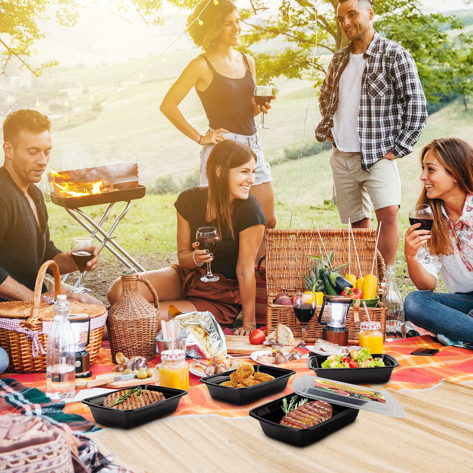 Ezalia portable meal container perfect for lunches on the go.