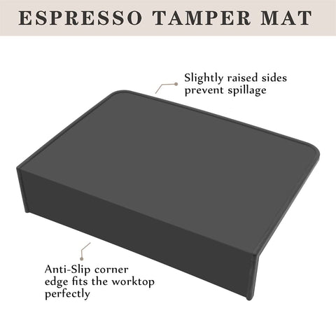 Ezebesta dishwasher-safe coffee mat simplifies cleaning after a busy espresso session