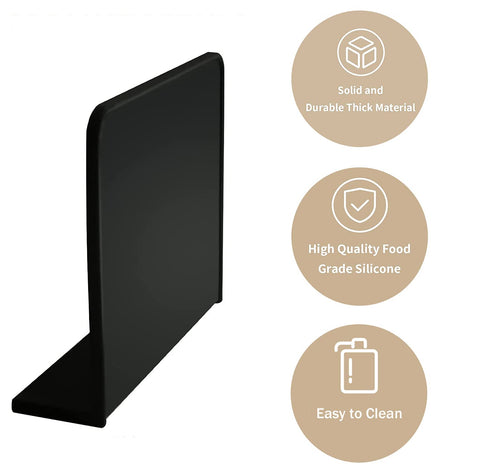 Ezebesta easy-clean silicone mat wipes down quickly, resisting coffee residue