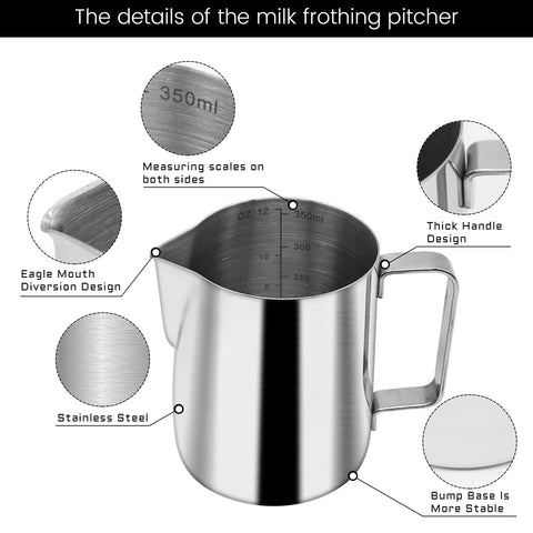 Ezebesta latte art pen tool helps create coffee patterns with precision.