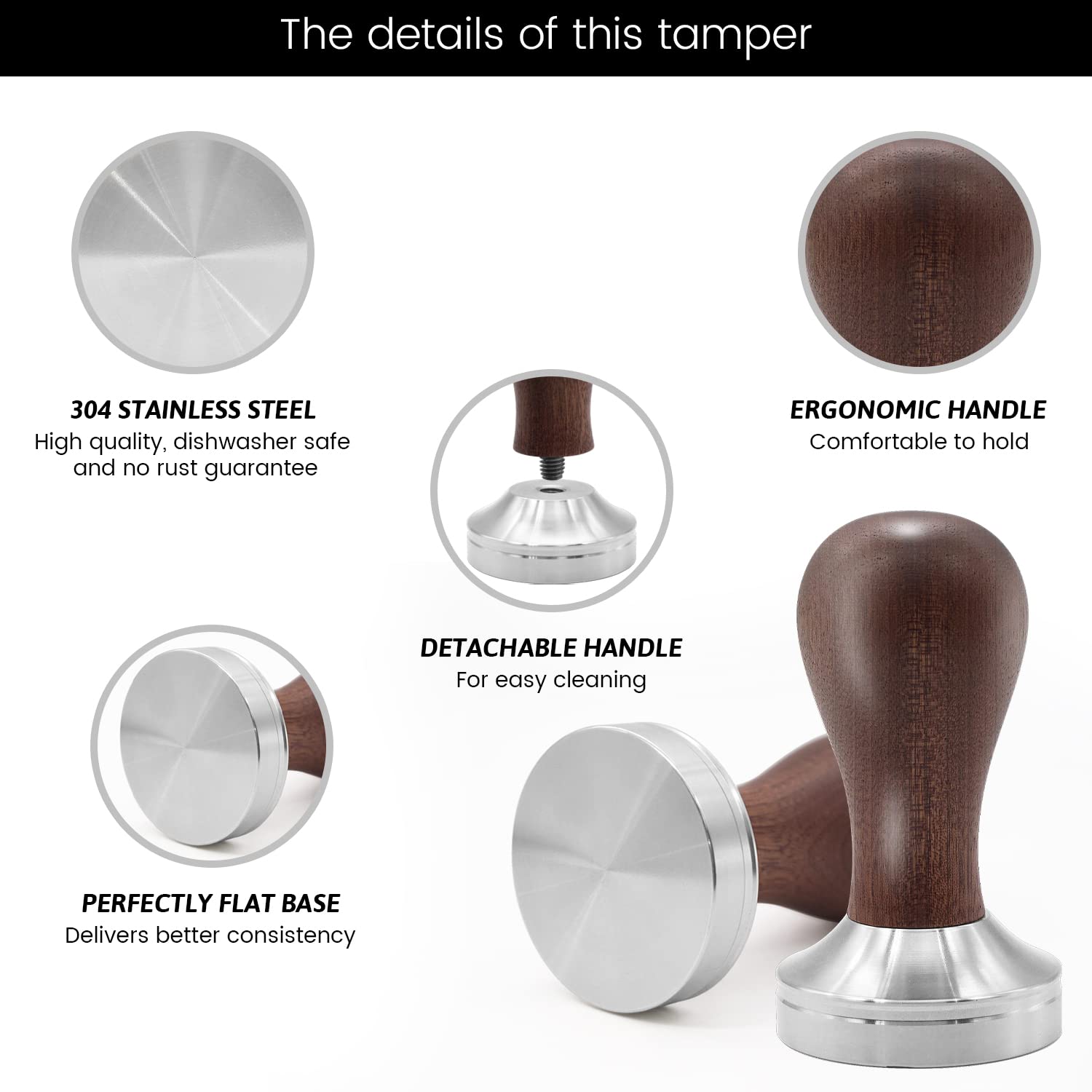 Ezebesta silicone tamper mat prevents sliding and protects countertops.