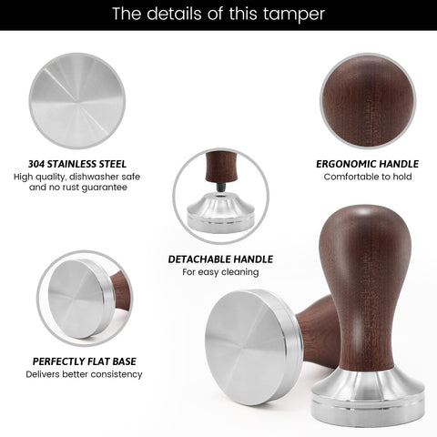 Ezebesta silicone tamper mat prevents sliding and protects countertops.