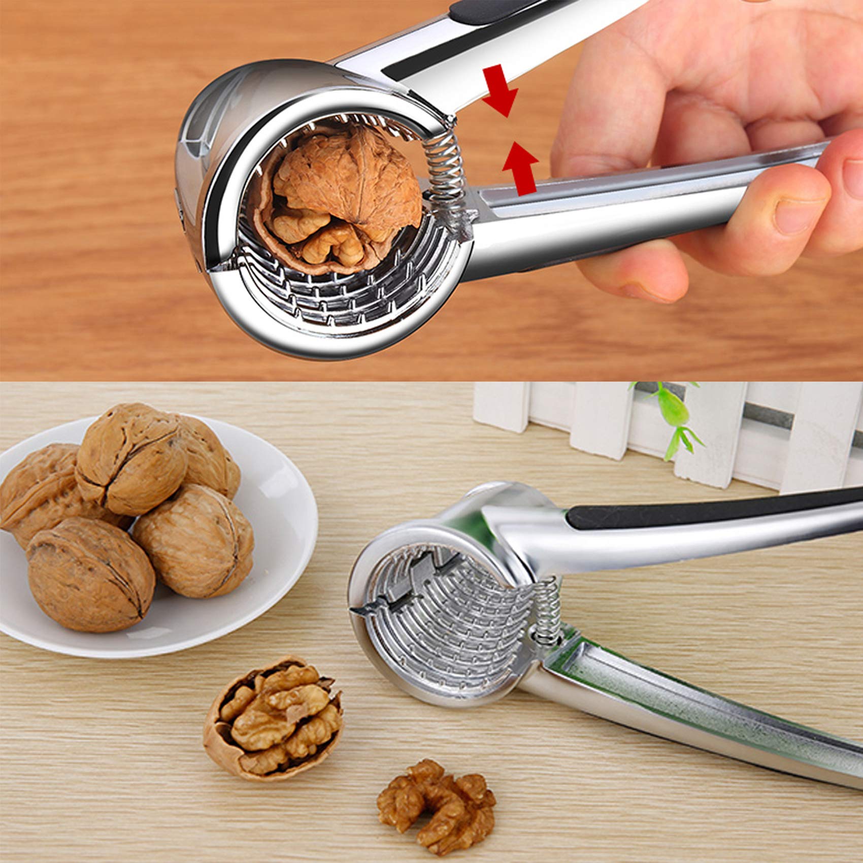 EZiKitchen multifunction nut cracker use; versatile kitchen tool.