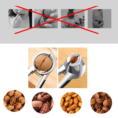 EZiKitchen non‑slip handle nut cracker; secure grip during cracking.