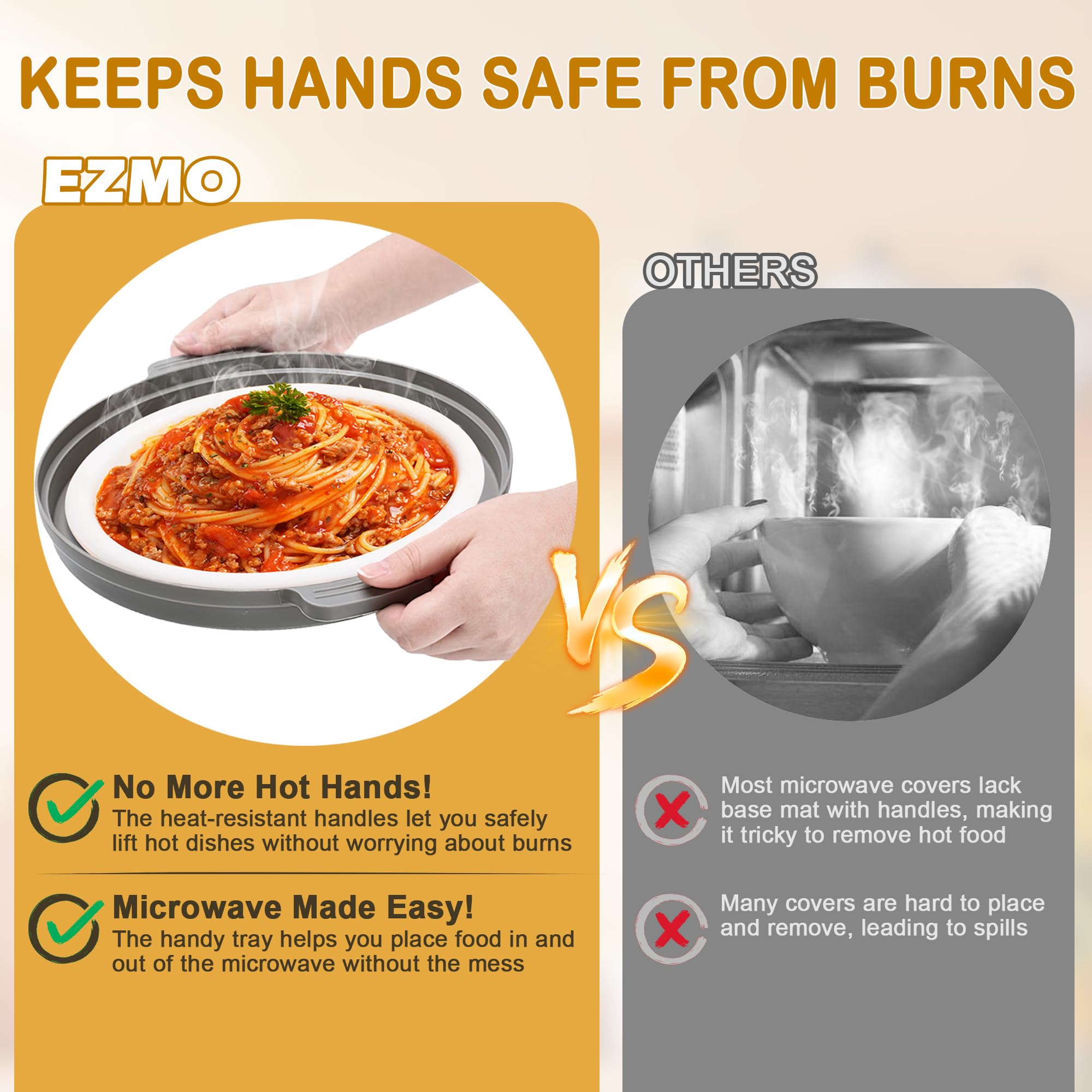 EZMO collapsible cover stores flat to save kitchen space