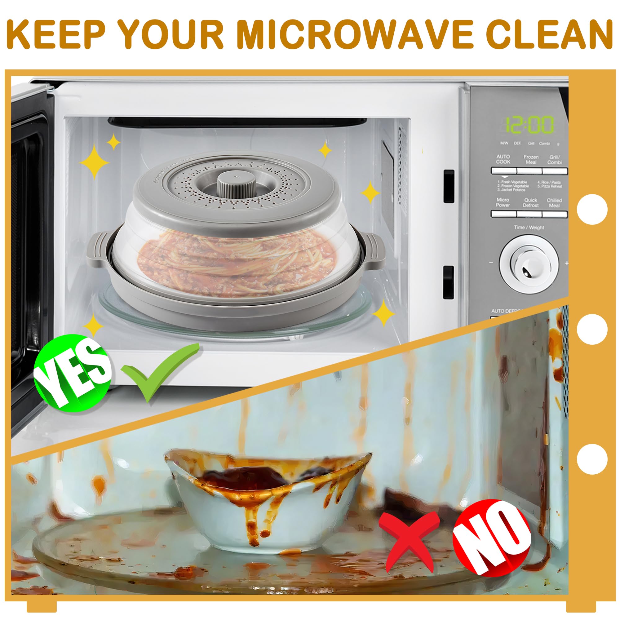 EZMO vented lid with sturdy tray handles for safe removal of hot dishes