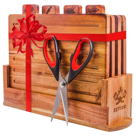 EZTICO durable acacia wood setup blends practicality with style