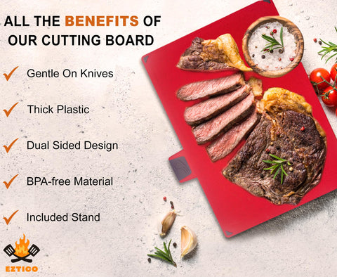 EZTICO premium scissors in use for precise chopping during prep.