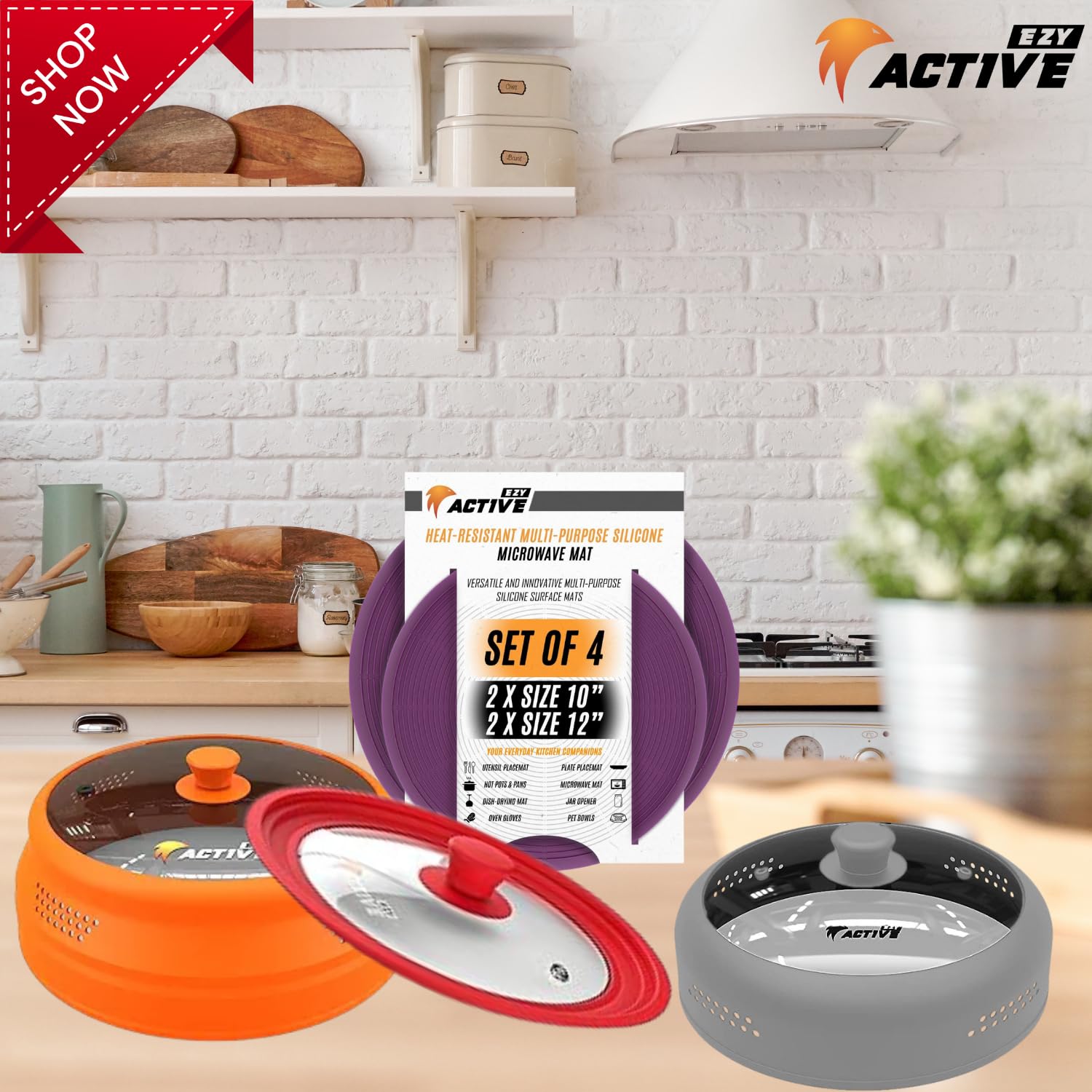 Dishwasher-safe EZY ACTIVE cover for easy cleaning after meals.