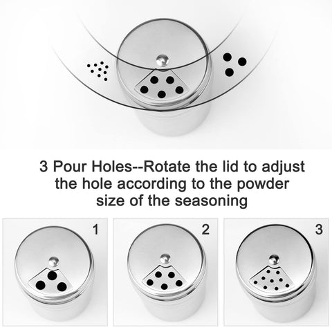 EZYoutdoor close-up of the stainless steel shaker cap for camping durability.