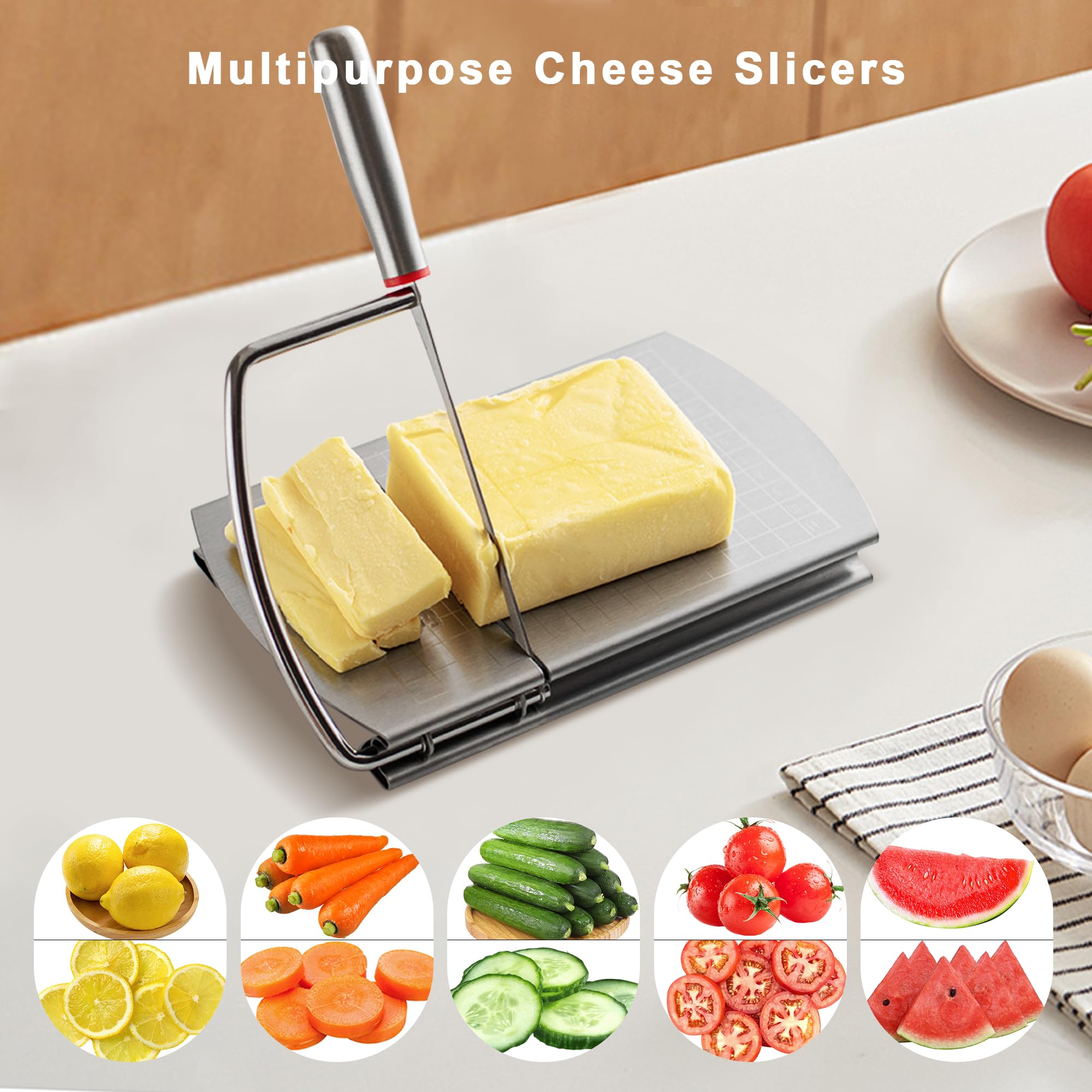 Faat3 Coi4 handheld slicer shows grid-scale for accurate portions